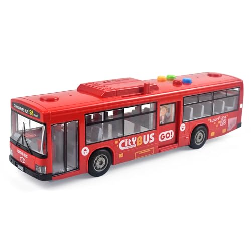 Cemirk Busspielzeug mit Licht und Sound, Rot von Cemirk