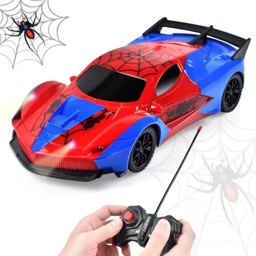 Cemirk Ferngesteuertes Auto für Kinder, 2,4 GHz RC Rennauto mit Scheinwerfer, Spielzeug für Jungen und Mädchen 3-9 Jahre von Cemirk
