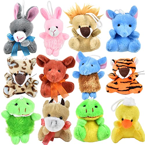 Cemirk Mini-Tier-Plüschtier-Set – perfekte Gastgeschenke und Klassenzimmerpreise für Kinder von 4–8 Jahren – niedliche und bunte Geschenktütenfüller, 12 Stück Cemirk Mini-Tier-Plüschtier-Set – perfekte Gastgeschenke und Klassenzimmerpreise für Kinder von 4–8 Jahren – niedliche und bunte Geschenktütenfüller, 12 Stück von Cemirk