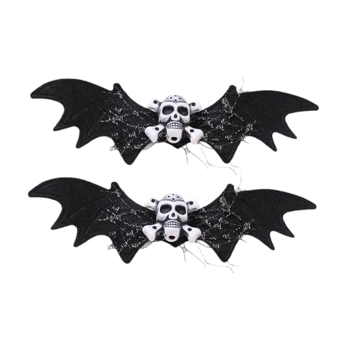 Cenifin 2pcs Halloween Schädel Bat Haartzubehör Leichtes Stoff Design Für Kostümfeiern Und Alltagsparty Kostüm Haarzubehör Accessoires Cenifin 2pcs Halloween Schädel Bat Haartzubehör Leichtes Stoff Design Für Kostümfeiern Und Alltagsparty Kostüm Haarzubehör Accessoires von Cenifin