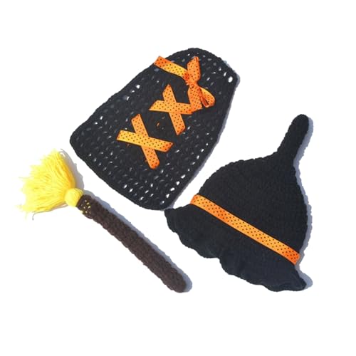 Cenifin Baby Kleidung Set Strickfotografie Requisiten Kostüme Mit Halloween Neugeborene Outfit Party Supply Für Baby 0-1 Monate Komfortable Neugeborene Kleidung von Cenifin