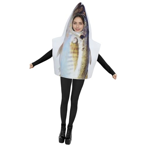 Cenifin Erwachsene Fischkostüm Lustige Tiere Cosplay Accessoires Halloween Anzug Für Themenbezogene Versammlungen Und Feste Fisch Fischzubehör Für Versammlungen Feiertage von Cenifin