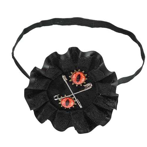 Cenifin Halloween Renaissances Kostüme Accessoires Ritter Mittelalterlicher Piraten Augen Patches Punk Gotik Pirates Eyepatch Mittelalterliche Ritterpiraten Patches von Cenifin