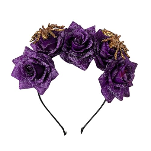 Cenifin Halloween Themen Punk Stirnband Für Männer Frauen Gothic Rose Blumenhaarhoop Kostümzubehör Für Erwachsene Party Kopfschmuck Schädel Stirnband Kopfbedeckung Kopfbedeckung Cenifin Halloween Themen Punk Stirnband Für Männer Frauen Gothic Rose Blumenhaarhoop Kostümzubehör Für Erwachsene Party Kopfschmuck Schädel Stirnband Kopfbedeckung Kopfbedeckung von Cenifin