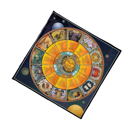 Cenifin Konstellationen Tarots Tischdecke Gotteskarten Tisch Tuch Wandteppich Astrologie Hexerei von Cenifin