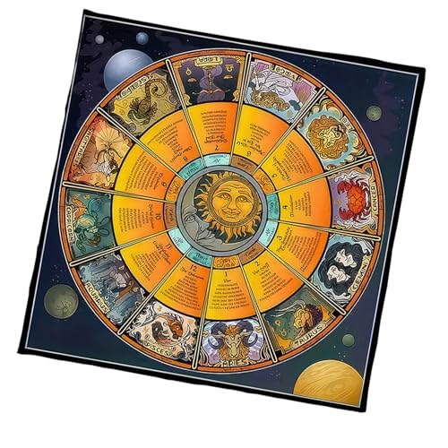 Cenifin Konstellationen Tarots Tischdecke Gotteskarten Tisch Tuch Wandteppich Astrologie Hexerei von Cenifin