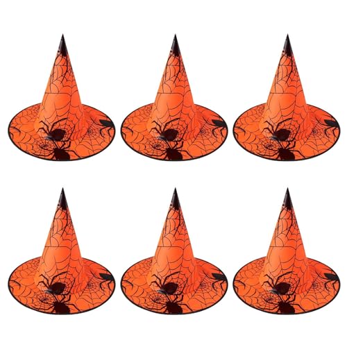 Cenifin Packung 6 Kostümpartys Dekorationen Halloween Kind Erwachsene Maskeraden Dress Up Wizard Hexenhut Cenifin Packung 6 Kostümpartys Dekorationen Halloween Kind Erwachsene Maskeraden Dress Up Wizard Hexenhut von Cenifin