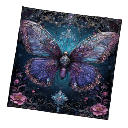 Cenifin Schmetterlingsblume Astrologie Tischdecke Tarots Gottesdoppelte Altars Stoff Givinationen Brettspiel Accessoire Kartentisch Tuch Wand Dekore von Cenifin