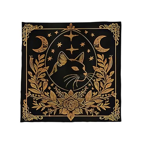 Cenifin Sternblumenmuster Astrologie Tischdecke Tarots Göttliche Tischdecke Altäre Stoff Göttlichkeit Brettspiel Accessoire Altäre Tarots Kartentuch von Cenifin
