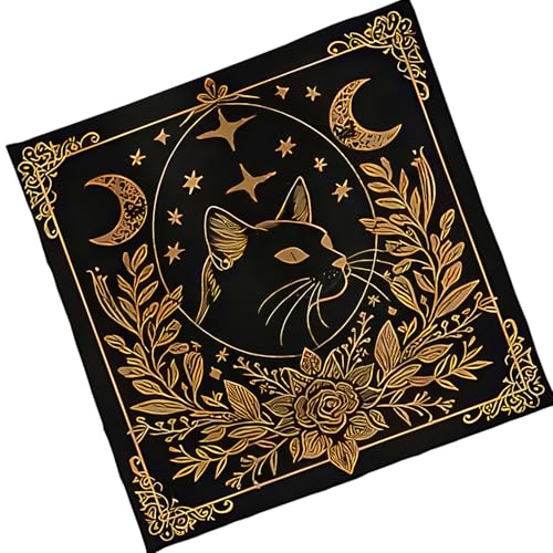 Cenifin Sternblumenmuster Astrologie Tischdecke Tarots Göttliche Tischdecke Altäre Stoff Göttlichkeit Brettspiel Accessoire Altäre Tarots Kartentuch von Cenifin