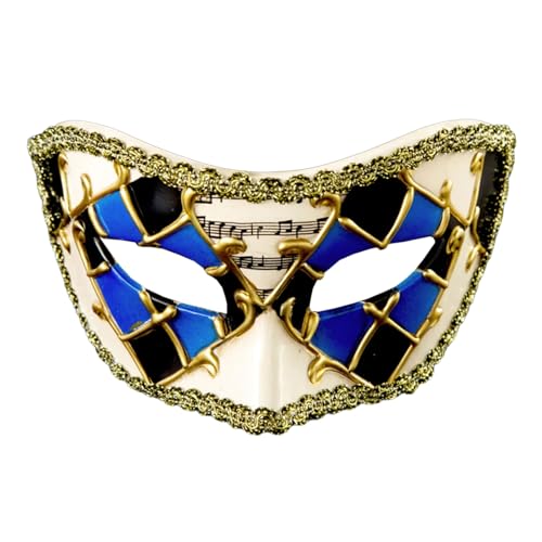 Vintage Karierte Carnivals Halbe Gesichtsabdeckung Spitzenkante Masquerade Eyemask Für Cosplay Party Und Carnivals Kleiderpartys Nachtclub Event Maske von Cenifin