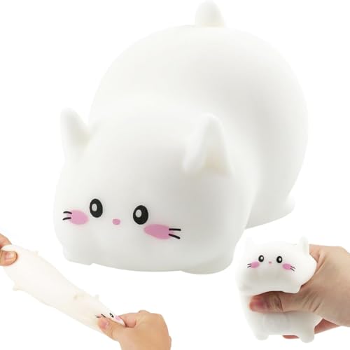 Weiße Katze Stressball, Niedliche Katze Anti Stress Spielzeug, Squishy Squeeze Spielzeug Bälle, Anti Stress Fidget Toys, Soft Stressabbau Spielzeug Bälle, Antistressbälle für Kinder und Erwachsene Weiße Katze Stressball, Niedliche Katze Anti Stress Spielzeug, Squishy Squeeze Spielzeug Bälle, Anti Stress Fidget Toys, Soft Stressabbau Spielzeug Bälle, Antistressbälle für Kinder und Erwachsene von CensuobOB