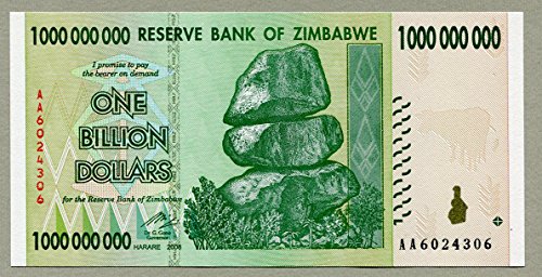 Zimbabwe 1 Billion Dollar Banknote 2008 Zimbabwe 1 Billion Dollar Banknote 2008 von RBZ