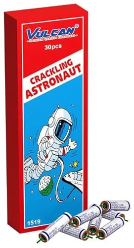 Cepewa 90 Retro Crackling Astronaut 3 x 30 Stück Knaller mit laut knisternden Silberfunken - Silvester Jugend - Feuerwerk F 1 von Aktivhandel Cepewa 90 Retro Crackling Astronaut 3 x 30 Stück Knaller mit laut knisternden Silberfunken - Silvester Jugend - Feuerwerk F 1 von Aktivhandel von Cepewa