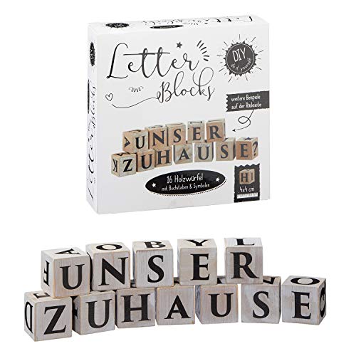 Cepewa Letter Block 16 Würfel mit Buchstaben 4 x 4 cm von Cepewa