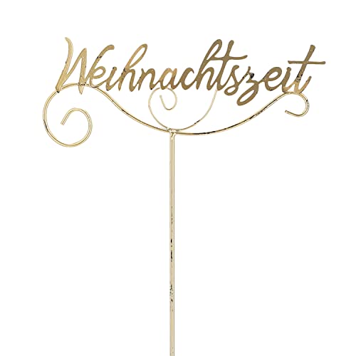 Gartenstecker "Weihnachtszeit" | shabby gold H110cm | Schriftzug Gartendekoration Beetstecker Weihnachtsdekoration Gartenstecker "Weihnachtszeit" | shabby gold H110cm | Schriftzug Gartendekoration Beetstecker Weihnachtsdekoration von Cepewa