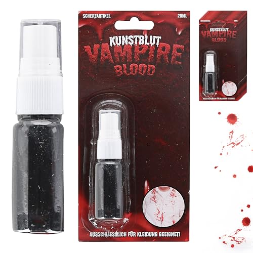 Halloween Blutspray 12er Set | 20ml Kunstblut Spray | Fake Blood Theaterblut Vampir Kostüm (12er Set Blutspray 20ml) von Cepewa