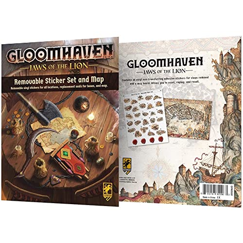 Cephalofair Games 502 - Gloomhaven Removable Sticker Set: Jaws of the Lion von Cephalofair Games