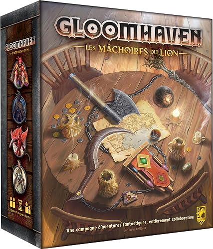 Cephalofair Games Asmodee – Gloomhaven – Die Kiefer des Löwen – Gesellschaftsspiele – Kooperative Strategiespiele – ab 14 Jahren – 1 bis 4 Spieler – französische Version Cephalofair Games Asmodee – Gloomhaven – Die Kiefer des Löwen – Gesellschaftsspiele – Kooperative Strategiespiele – ab 14 Jahren – 1 bis 4 Spieler – französische Version von Cephalofair Games