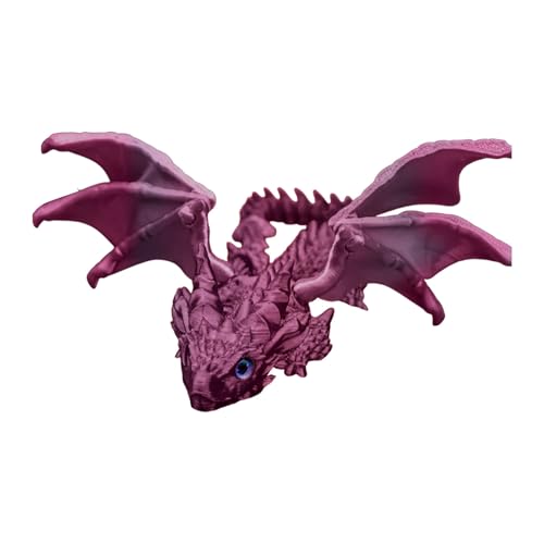 Articulated Dragon, Flexible Dragon Toy, 3D Printed Movable Joints Handcrafted Fantasy Simulation Animal Model Executive Fidget Figure for Home, Workplace, Collection, 7 Inches Articulated Dragon, Flexible Dragon Toy, 3D Printed Movable Joints Handcrafted Fantasy Simulation Animal Model Executive Fidget Figure for Home, Workplace, Collection, 7 Inches von Ceprznvey