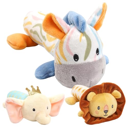 Baby Rattle, Tierspielzeug aus Plüsch, sensorische Entwicklungsaktivität, gefüllte Puppe, Lernspielzeug für kognitive Fähigkeit, Tierspielzeug für Babys 7,87 x 3,94 cm Baby Rattle, Tierspielzeug aus Plüsch, sensorische Entwicklungsaktivität, gefüllte Puppe, Lernspielzeug für kognitive Fähigkeit, Tierspielzeug für Babys 7,87 x 3,94 cm von Ceprznvey