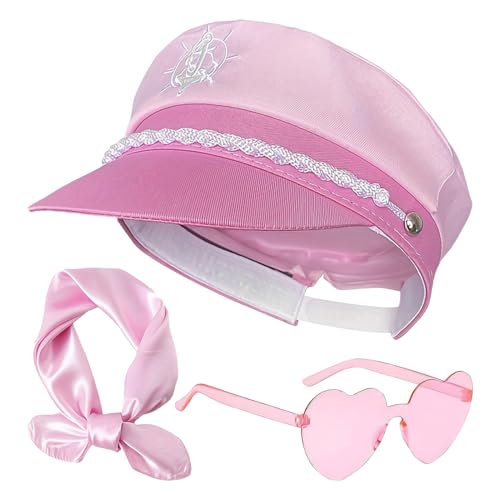 Captain Hat, Sailor Costume Accessories, Yacht Party Outfit, Includes Sunglasses and Scarf, Unisex Adjustable Fit, Halloween Cruise Cosplay Events, 22.44x23.62 Captain Hat, Sailor Costume Accessories, Yacht Party Outfit, Includes Sunglasses and Scarf, Unisex Adjustable Fit, Halloween Cruise Cosplay Events, 22.44x23.62 von Ceprznvey