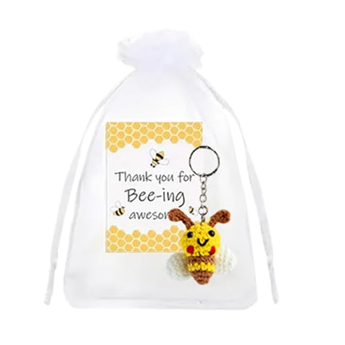 Ceprznvey Bee , Thank You Card, Employee Gift, Soft Plush Design, Includes Festive Bag and Card, Appreciation Gift for Nurses and Colleagues , 2.16x2.16 von Ceprznvey