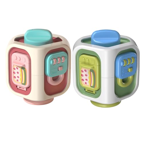 Ceprznvey Busy Cube, Sensory Toy, Educational Activity Toy, Fine Motor Skill Development, Interactive Learning Play, Travel Toddler Entertainment, 3.15x3.15x3.94 von Ceprznvey