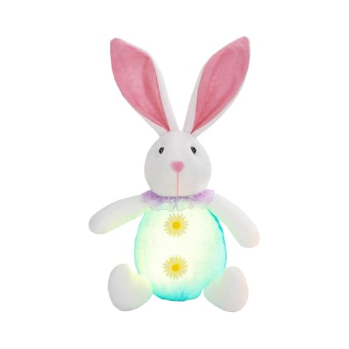 Ceprznvey Easter Bunny, Easter Figure, Soft Huggable Charming Handmade Light Up Bunny Decorations for Kids, Children, Girls, and Spring Holiday Home Ornament, 1 Piece von Ceprznvey