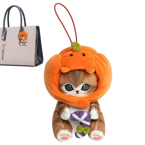 Ceprznvey Katzenspielzeug, Katzenspielzeug, Katzenspielzeug mit Pumpkin Headgear, niedlicher Katzenanhänger, Katzenspielzeug, 12,5 cm, weiche Katzenpuppe, Pumpkin Head Katze, Spielzeug, Ceprznvey Katzenspielzeug, Katzenspielzeug, Katzenspielzeug mit Pumpkin Headgear, niedlicher Katzenanhänger, Katzenspielzeug, 12,5 cm, weiche Katzenpuppe, Pumpkin Head Katze, Spielzeug, von Ceprznvey