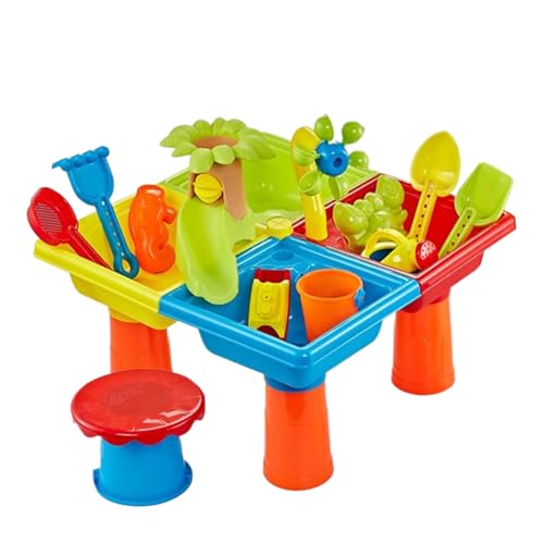 Ceprznvey Sand and Water Table, Sensory Playset for Kids, Educational Beach Toy, Durable Pp Material, Interactive & Engaging, Indoor & Outdoor Use, 17.72x17.72x14.57 Inches, Multicolor Ceprznvey Sand and Water Table, Sensory Playset for Kids, Educational Beach Toy, Durable Pp Material, Interactive & Engaging, Indoor & Outdoor Use, 17.72x17.72x14.57 Inches, Multicolor von Ceprznvey