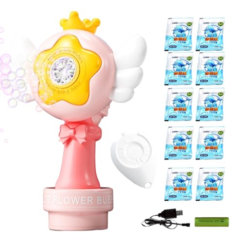 Ceprznvey Seifenblasenmaschine für | Nachfüllbarer Schaumspender | für Kinder Erwachsene Party Garten Weihnachten Sensorisches Spiel Hochzeit Pool Innen Außen von Ceprznvey