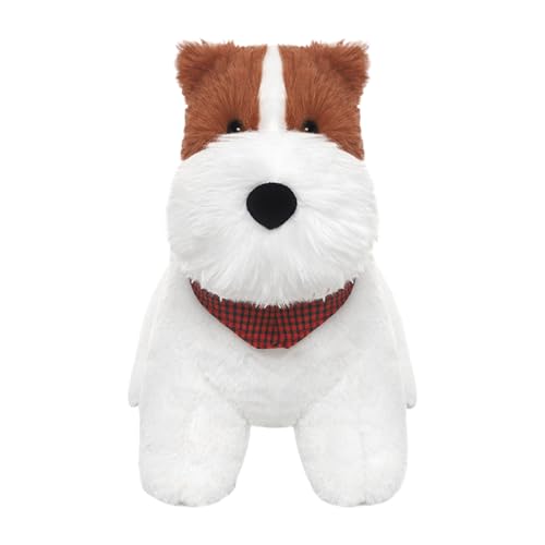 Ceprznvey Stuffed Dog, Highland Terrier Plush Toy, 9.8 Inch Lightweight Build Cute Puppy Soft Throw Pillow Animal Doll for Store Collection Bedroom Home von Ceprznvey