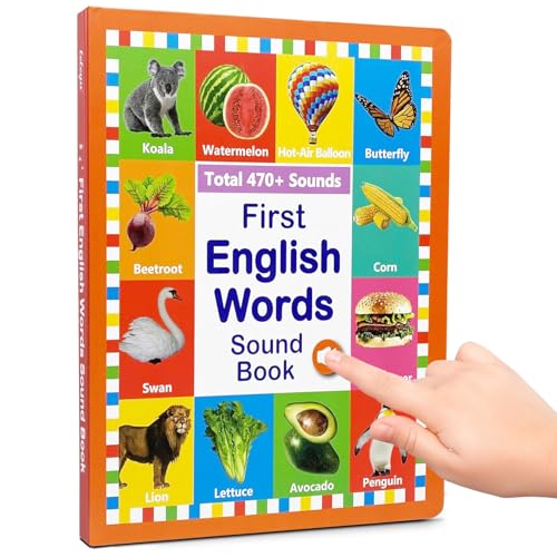 Ceprznvey Wörtersprechendes Buch | Englisch-Lernbuch mit Ton – spielerisches Vokabular-Spielzeug Interaktion Eltern – für Vorschulalter 2-6 Jahre Ceprznvey Wörtersprechendes Buch | Englisch-Lernbuch mit Ton – spielerisches Vokabular-Spielzeug Interaktion Eltern – für Vorschulalter 2-6 Jahre von Ceprznvey