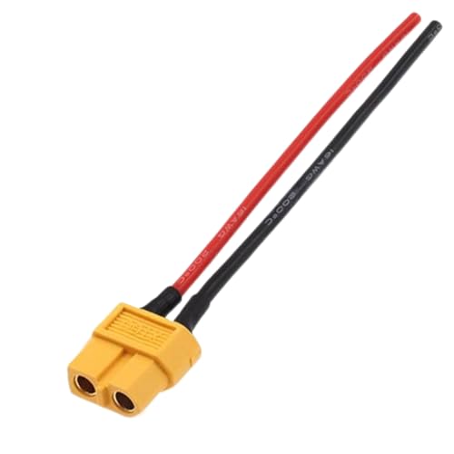 Ceprznvey XT60 Adapter, männlich, weiblich, Kupferdraht, Konstruktion, 16 AWG 10 cm Länge, ideal für Drohne Auto Solar Panel RV Elektronik, 3,94 Zoll, Rot, Schwarz, 1 Stück Ceprznvey XT60 Adapter, männlich, weiblich, Kupferdraht, Konstruktion, 16 AWG 10 cm Länge, ideal für Drohne Auto Solar Panel RV Elektronik, 3,94 Zoll, Rot, Schwarz, 1 Stück von Ceprznvey