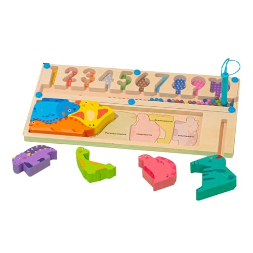 Ceprznvey Color Matching Toy, Shape Matching Game, 2-in-1 Wooden Interactive Cognitive Brain Teaser Educational Alignment Number Counting Board for Kids 3 Years Old, 11.61 In, Colorful, 340g Ceprznvey Color Matching Toy, Shape Matching Game, 2-in-1 Wooden Interactive Cognitive Brain Teaser Educational Alignment Number Counting Board for Kids 3 Years Old, 11.61 In, Colorful, 340g von Ceprznvey