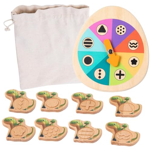 Educational Sensory Blocks, Kids Sensory Blocks, Interactive Dinosaur Toys, Wooden Cartoon Turntable Toy for Fine Motor Skills and Hands- Learning, Fun and Interactive Toy for Preschool Development Educational Sensory Blocks, Kids Sensory Blocks, Interactive Dinosaur Toys, Wooden Cartoon Turntable Toy for Fine Motor Skills and Hands- Learning, Fun and Interactive Toy for Preschool Development von Ceprznvey