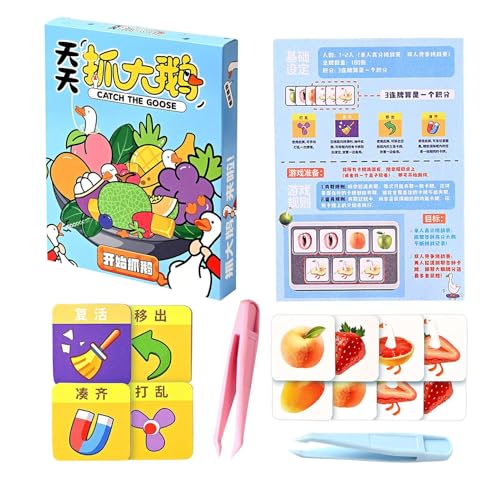 Lernkartenspiele, Kinderlernkarten, Quick-Thinking Interaktives Reisespielzeug mit Tweezern und Anweisungen für Kinder, , Mädchen, Eltern, Papier 11,9 x 15,2 cm Lernkartenspiele, Kinderlernkarten, Quick-Thinking Interaktives Reisespielzeug mit Tweezern und Anweisungen für Kinder, , Mädchen, Eltern, Papier 11,9 x 15,2 cm von Ceprznvey
