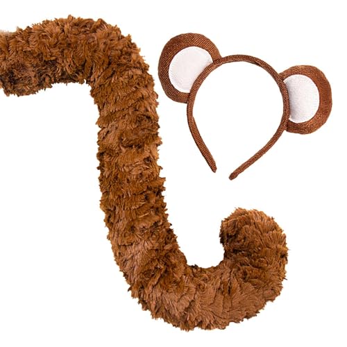 Ohren und Schwanz Set Ohren für Affenkostüm Affe Verkleidung Erwachsene Zoo Thema Kostüm Ohren und Schwanz Set Affe Cosplay Plüsch Erwachsene Tierkostüm Fa Ohren und Schwanz Set Ohren für Affenkostüm Affe Verkleidung Erwachsene Zoo Thema Kostüm Ohren und Schwanz Set Affe Cosplay Plüsch Erwachsene Tierkostüm Fa von Ceprznvey
