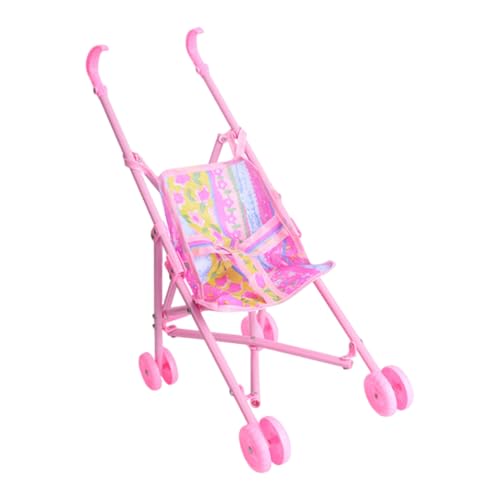 Pretend Play Stroller, Baby Doll Stroller, Kids Realistic Pink Lightweight Folding Doll Pushchair for Children, Girls, Home, Kindergarten, Family Fun, 7,28 x 11,81 x 16,54 Zoll Pretend Play Stroller, Baby Doll Stroller, Kids Realistic Pink Lightweight Folding Doll Pushchair for Children, Girls, Home, Kindergarten, Family Fun, 7,28 x 11,81 x 16,54 Zoll von Ceprznvey