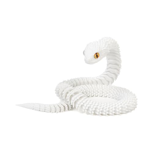 Snake Toys, Snake Fidget Toy, Printed Toy Snake, Kids Flexible Fidget Toy, Animal Model with Moving Joints, Glowing Desk Decoration, Fun Toys, 59 Inches Long for Boys and Girls von Ceprznvey