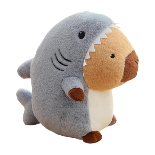Stuffed Animal, Plush Toy, Shark Capybara Plush, Reversible Capybara Plush, 13.7-Inch Reversible Shark Capybara Plush Toy Soft Cartoon Animal Capybara Plush Pillow for Birthdays and Christmas von Ceprznvey