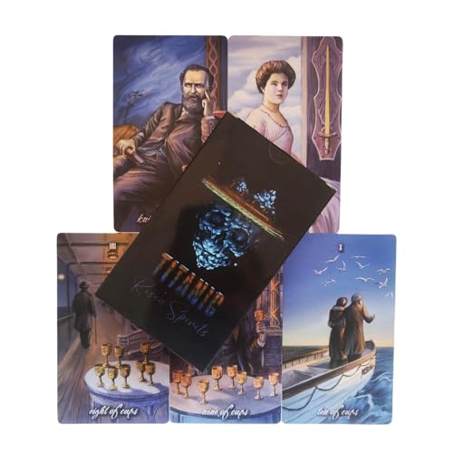 Tarot Cards Oracle Deck Titanic Edition, Fate Divination Game, 78-Card Fortune-Telling Set, Beginner-Friendly Party Deck, Coated Paper Cards with Spiritual Guidance and Reading Tarot Cards Oracle Deck Titanic Edition, Fate Divination Game, 78-Card Fortune-Telling Set, Beginner-Friendly Party Deck, Coated Paper Cards with Spiritual Guidance and Reading von Ceprznvey