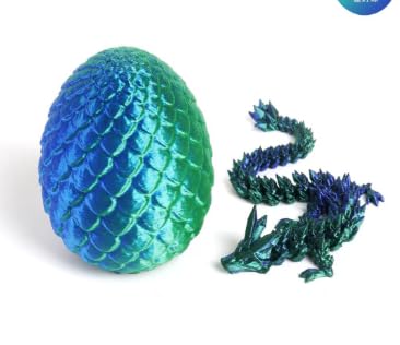 Cerioll 3D Gedruckter Drache, 30 cm Kristall-Drachenfigur, Drachenei Mit Drache, 3D Gedrucktes Drachenei, Realistische Beweglicher Drache, Home Office Decoration Desk Toy Für Erwachsene Und Kinder Cerioll 3D Gedruckter Drache, 30 cm Kristall-Drachenfigur, Drachenei Mit Drache, 3D Gedrucktes Drachenei, Realistische Beweglicher Drache, Home Office Decoration Desk Toy Für Erwachsene Und Kinder von Cerioll