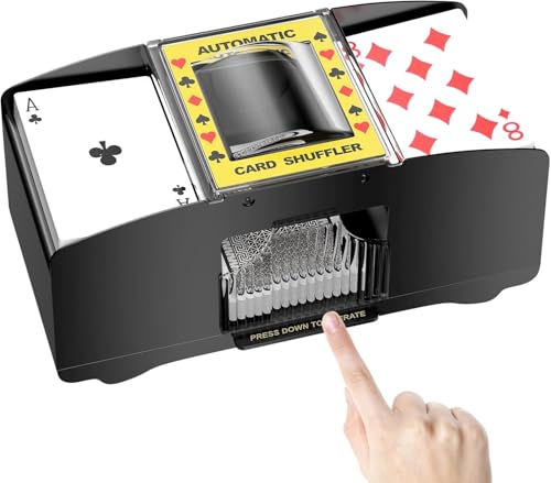 Cerioll Kartenmischmaschine Elektrische, Automatischer Kartenmischer, Mischmaschine für 2 Decks, Automatischer Elektrischer Mischer für Kartenspiele, Texas Hold'em, Poker, Heimkartenspiele Cerioll Kartenmischmaschine Elektrische, Automatischer Kartenmischer, Mischmaschine für 2 Decks, Automatischer Elektrischer Mischer für Kartenspiele, Texas Hold'em, Poker, Heimkartenspiele von Cerioll