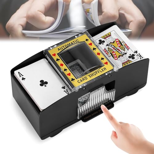 Cerioll Kartenmischmaschine Elektrische, Automatischer Kartenmischer, Mischmaschine für 2 Decks, Automatischer Elektrischer Mischer für Kartenspiele, Texas Hold'em, Poker, Heimkartenspiele Cerioll Kartenmischmaschine Elektrische, Automatischer Kartenmischer, Mischmaschine für 2 Decks, Automatischer Elektrischer Mischer für Kartenspiele, Texas Hold'em, Poker, Heimkartenspiele von Cerioll