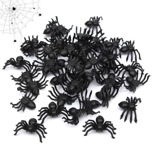 Cerioll Spinnen Set, Halloween Spinnen, 50 Stück Gruselige Spinnen, Gruselige Spinnen Set, Halloween Spinnen Requisiten, Kunststoff Mini Spinne Schwarz, Plastik Spinnen Schwarz Cerioll Spinnen Set, Halloween Spinnen, 50 Stück Gruselige Spinnen, Gruselige Spinnen Set, Halloween Spinnen Requisiten, Kunststoff Mini Spinne Schwarz, Plastik Spinnen Schwarz von Cerioll