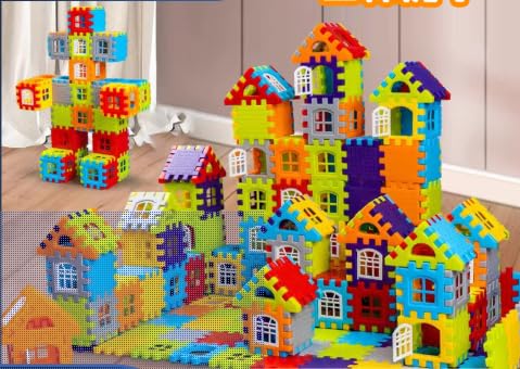 Kinder 196-teiliges Set Bausteine Konstruktionsspielzeug, Lernen Spielzeug Lernset Kind, Bausteine für Kleinkinder, Classic Große Lernspielzeug, Bauspielzeug für Kinder ab 3 Jahre von Cerioll