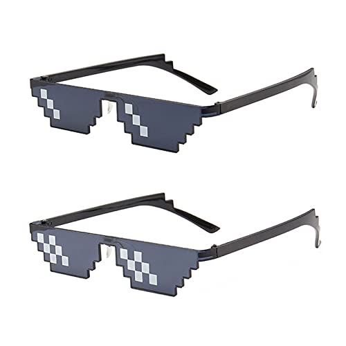 Party Brille Mlg, Party Sonnenbrille Mosaik, Lustige Brille Pixel Sonnenbrille, 2 PCS Pixel Brille Sonnenbrille, Pixel Mosaik Gläser, Coole Thug-brille, Mlg Fun Brille, für Masquerade Halloween Party Brille Mlg, Party Sonnenbrille Mosaik, Lustige Brille Pixel Sonnenbrille, 2 PCS Pixel Brille Sonnenbrille, Pixel Mosaik Gläser, Coole Thug-brille, Mlg Fun Brille, für Masquerade Halloween von Cerioll