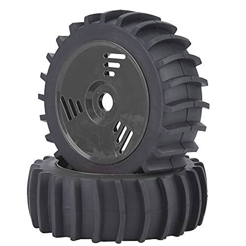 1/8 RC -Reifen und, Off -Straßenreifen für RC Car Trucks Foam Fahrzeugreifen 17mm Hex Hubs Rad Felgen für 1/8 RC Truck Car Racing Model Spielzeug Crawler (Schwarz) von Cerlyiont